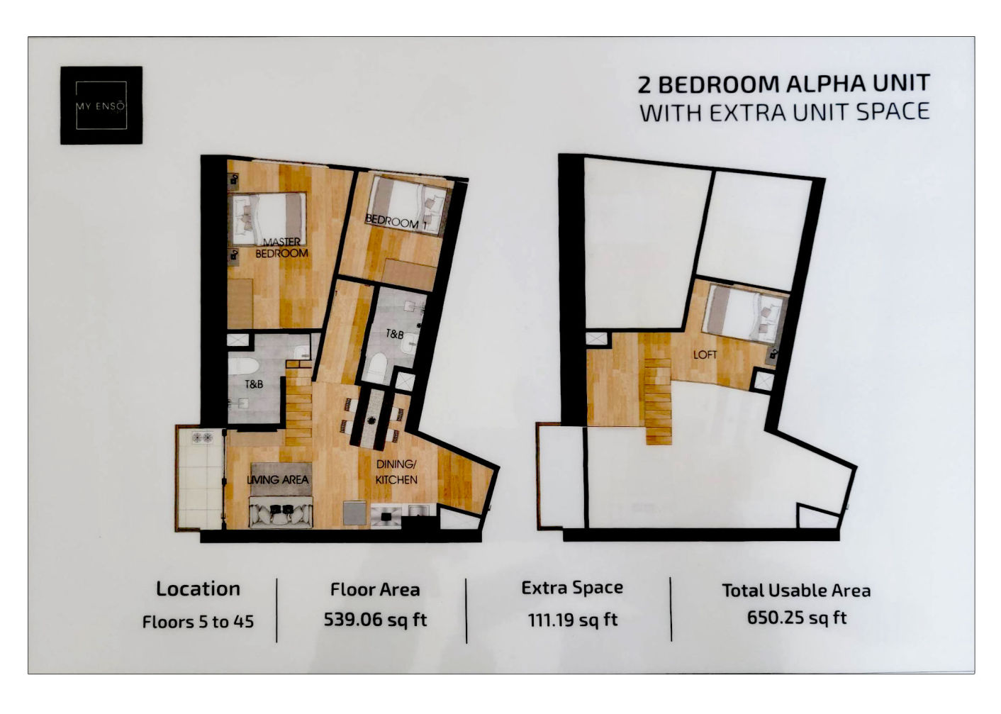 My Enso 2BR ALPHA with Extra Loft