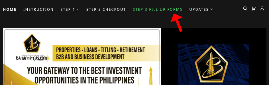 Go to STEP 3 Fill Up Forms