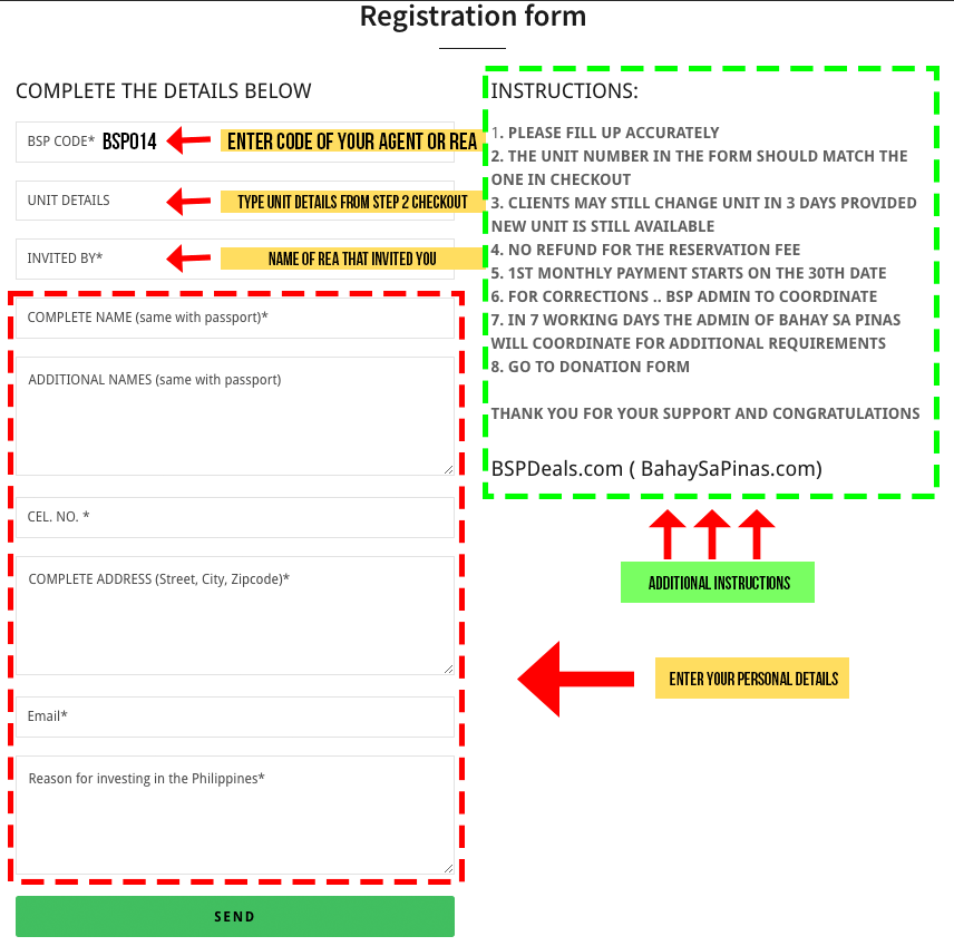 Fill Up Registration form