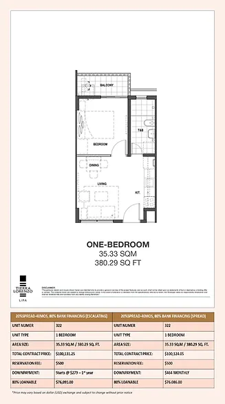 Tierra Lorenzon 1 BR Unit 322