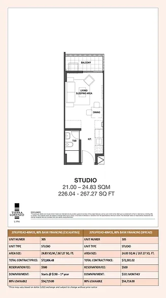 Tierra Lorenzo Lipa Studio Unit 305