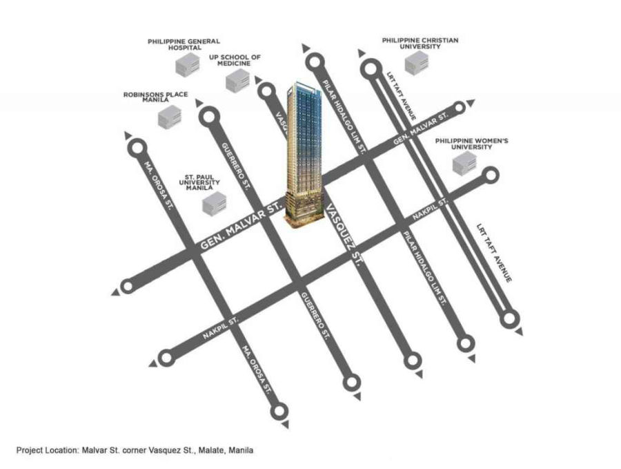 Torre Lorenzo Malate Location